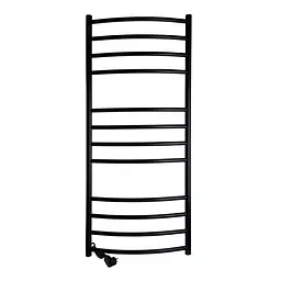Рушникосушарка UNIO LDE EL 1200-500-12 BLK Драбинка Дуга Еліт чорна (21554)