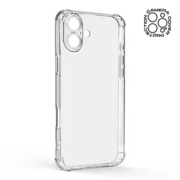 Прозрачный чехол для Apple iPhone 16 Plus с защитой камеры и усиленными бортами, тонкий, силиконовый, бесцветный, ударопрочный, противоударный бампер с закрытой камерой, ArmorStandart (ARM78501) - мініатюра 2