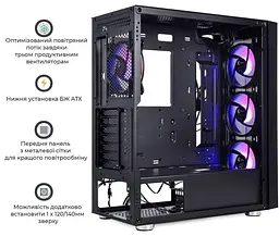 Корпус QUBE GALAXY Black (GALAXY_FCNU3) Без БП - мініатюра 7