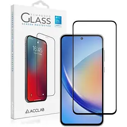 Скло захисне ACCLAB Full Glue Samsung A35 Black (1283126588778)