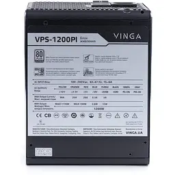 Блок живлення Vinga 80 Plus Platinum 1200W (VPS-1200Pl) Б/в - мініатюра 6