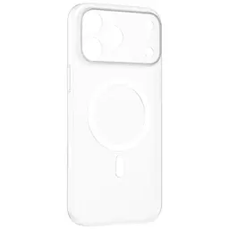 Силіконовий чохол iPhone 17 Pro Max Momax CaseForm Lite Magnetic Case with MagSafe - Матовий прозорий, Transparent (MTAP25XLW)
