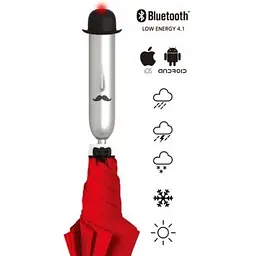 Розумна парасолька Opus One Smart Umbrella Red - мініатюра 5
