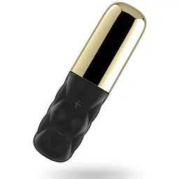 Потужний міні-вібратор Satisfyer Mini Lovely Honey Gold зі знімним ковпачком 15 режимів роботи - мініатюра 2