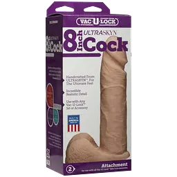 Фалоімітатор Doc Johnson Vac-U-Lock 8 Inch ULTRASKYN - мініатюра 4