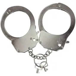 Наручники металеві Adrien Lastic Handcuffs Metallic (поліцейські)