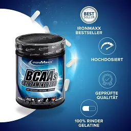 Амінокислота IronMaxx BCAA´s + Glutamine 1200, 260 капсул - мініатюра 2