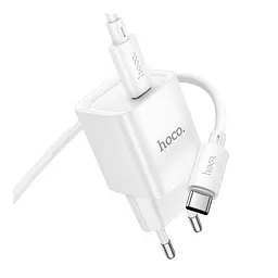 Зарядний комплект Hoco C146A Mini Charger 1USB-C PD/QC 20W 5V/3A Type-C to Type-C White (35279_3345665) - мініатюра 5