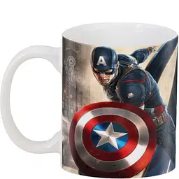 Кухоль GeekLand Captain America Avengers CA.02.033 330 мл білий - мініатюра 3