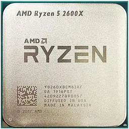 Процесор AMD Ryzen 5 2600X (YD260XBCM6IAF) (Socket AM4, 12T, 4.2 ГГц, Tray) Б/в