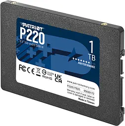Накопичувач SSD Patriot P220 2.5" SATAIII TLC 1TB (P220S1TB25) - мініатюра 2