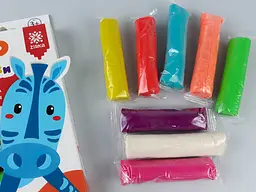 Тісто для ліплення Зірка Zooліпашки Зебра 140212, 280 г (8 шт. х 35 г) - мініатюра 3