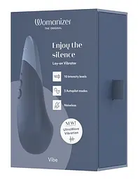 Мінівібратор Womanizer Vibe Dark Blue, 3 авторежими + 10 рівнів інтенсивності - мініатюра 8
