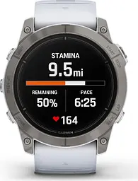 Смарт-годинник Garmin Epix Pro [Gen 2] Sapphire Edition 51mm Titanium with Whitestone Band [010-02804-10] [86531] - мініатюра 7