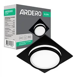 Вбудований світильник Ardero DL2814 під лампу чорний (80651)