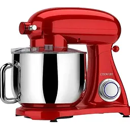 Кухонний комбайн планетарний Cookdeyi міксер тістоміс 1800 Вт чаша 8 л SM 1522NM red