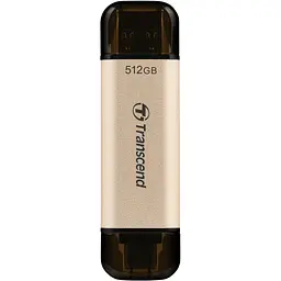 USB флеш накопичувач Transcend 512GB JetFlash 930C Gold-Black USB 3.2/Type-C (TS512GJF930C) - мініатюра 2