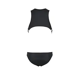 Чоловіче шкіряне боді Passion 056 ADAM S/M Black, заклепки - мініатюра 6