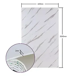 Самоклеюча стінова PET плитка Sticker Wall в рулоні 600х3000х2мм SW-00001691 - мініатюра 3
