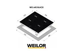 Варильна поверхня WEILOR WIS 643 BLACK - мініатюра 2
