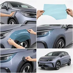 Антигравійна захисна бронеплівка за лекалами для BYD Dolphin I facelift 2025- повний кузов - мініатюра 2