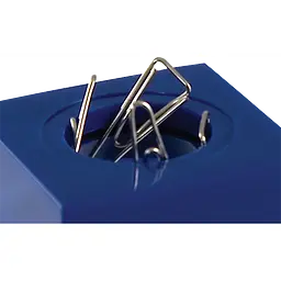 Бокс для скріпок з магнітом Buromax 4х4х6.7 см синій (BM.5085) - мініатюра 2