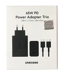 Зарядний пристрій PD Samsung 65W+Type-C кабель Чорний Original - мініатюра 2