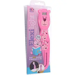 Закладка-ліхтарик Flexilight Rechargeable Друзяки Ведмедик 14.7x3.6x1.3 см рожева (FLRPBE) - мініатюра 4