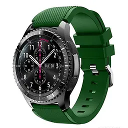 Силіконовий ремінець Watchbands для Samsung Galaxy 3 45mm - темно-зелений (WB001DARKGREENS3) - мініатюра 2