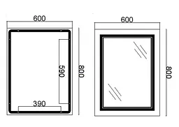 Дзеркало Qtap Cardinal з LED-підсвічуванням Touch QT0478C6080 - мініатюра 13