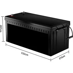 Акумулятор Haisic LiFePO4 24V 25.6V/100Ah/2560Wh [HS-TL100AH] [125487] - мініатюра 2
