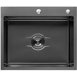 Кухонна мийка Kroner KRP Derby - 6050HM PVD (2,5/0,5 мм) (CV027242)