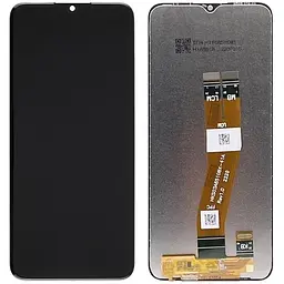 Дисплей Samsung A025 Galaxy A02s/M025 чорний, 160.5 x 72 mm, жовтий шлейф