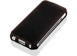 Захисний чохол LEICKE MANNA UltraSlim VerticalFlip для Apple iPhone 5/5S/SE, шкіра, чорний
