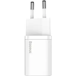 Мережевий зарядний пристрій Baseus Super Silicone PD 30W Type-C Білий (CCSUP-J02)