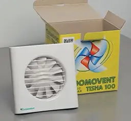 Витяжний вентилятор Домовент 100 Тиша Л на підшипниках Білого кольору - мініатюра 6