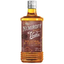 Набір: настоянка Nemiroff Originals Українська медова з перцем 40% 1 л х 2 шт. - мініатюра 2