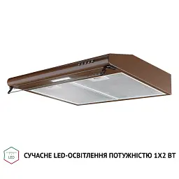 Витяжка плоска Perfelli PL 6144 Dark BR LED - мініатюра 4