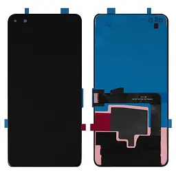 Дисплей для Huawei P40, чорний, без рамки, ., (OLED), ANA-AN00/ANA-TN00/ANA-NX9/ANA-LX4