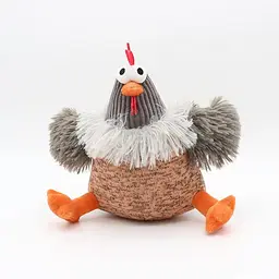 Іграшка для собак Croci Лола/Мігель плюшева курка з пищалкою 25 см