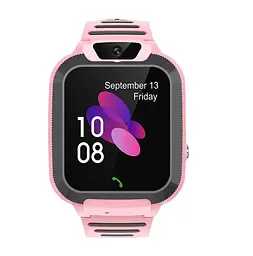 Смарт-годинник телефон дитячі Smart Watch Q20 з відеодзвінком GPS SIM-карта Pink (18579) - мініатюра 3