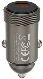 Автомобільне зарядне пристрій XO CC70 single USB-C QC&PD3.0 30W 3A Чорний - мініатюра 2