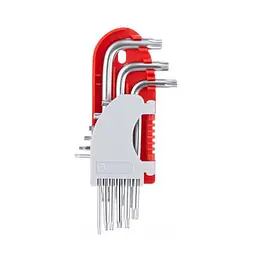 Набір шестигранних ключів зірочок Torx Intertool Pro HT-1821 (у наборі 9 шт.) - мініатюра 2