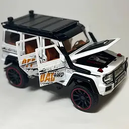 Колекційна металева модель автомобіля АвтоЕксперт Gelandewagen Off road V12 Turbo-4wd з інерцією, світлом та звуком 1:22 - мініатюра 5