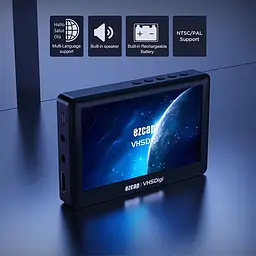 Відеореєстратор портативний з відеоплеєром та 4,3" екраном Ezcap 180, запис 720*576P, SD до 256 Гб (101116) - мініатюра 2