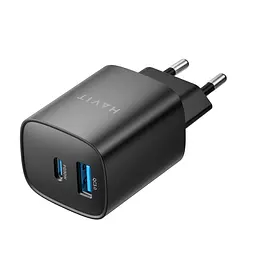 Зарядний пристрій HAVIT UC30 PRO GaN 30W USB-A+USB-C Black HAVIT (28632-000) - мініатюра 5