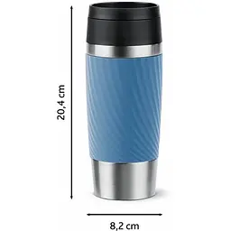 Термочашка Tefal Travel Mug Classic Twist 360 мл блакитна (N2024510) - мініатюра 4