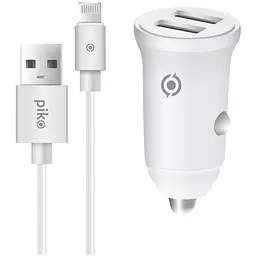 Зарядний пристрій Piko CC-312 (2USB3,1A) + Lightning cable (1283126538810)