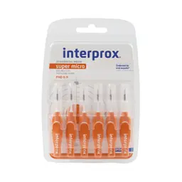 Щітка міжзубна INTERPROX 4G SUPER MICRO, 0.9 мм, 6 шт.