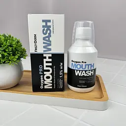 Ополіскувач для ротової порожнини FrezyDerm Oxygen Pro для брекетів та імплантів з активним киснем 250 мл - мініатюра 2